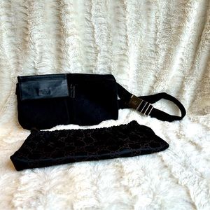 Authentic black Gucci belt bag